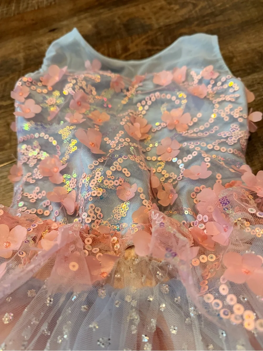 Weissman Girls Dance Costume Tutu Dress Sequin Floral Ballet Recital SC